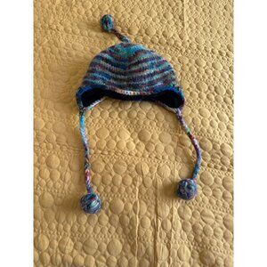 Rising International Woolen Knit Hat  Beanie Cap With Pom-Poms  One Size